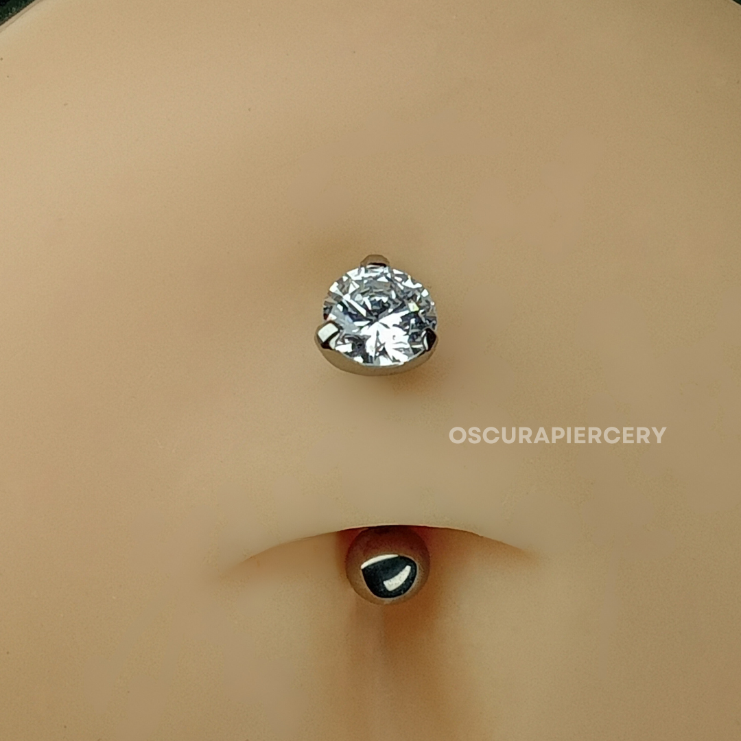 CENA NAVEL CURVE | Implant Grade Titanium | Oscura Piercery | Floating Navel Piercing