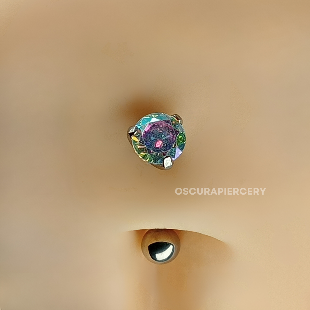 CENA NAVEL CURVE | Implant Grade Titanium | Oscura Piercery | Floating Navel Piercing