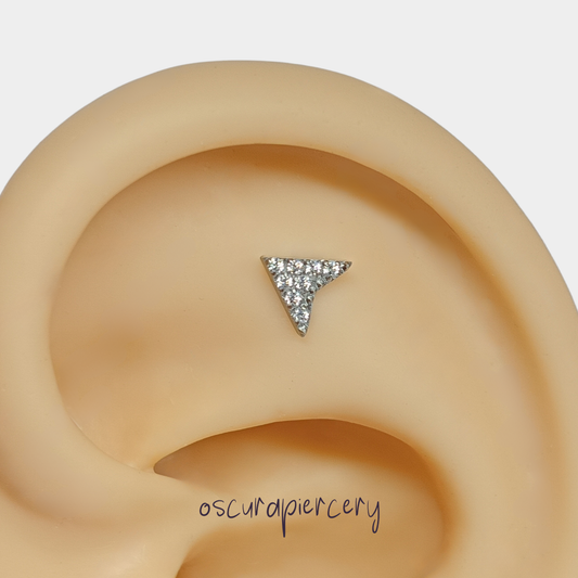 PAVED CHEVRON | Implant Grade Titanium | Oscura Piercery