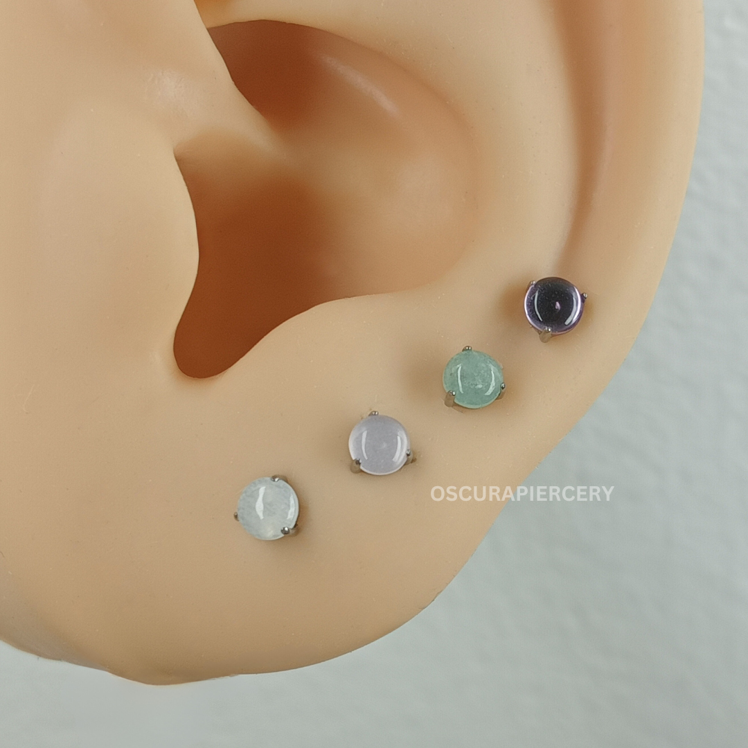 CABOCHON PRONG | Implant Grade Titanium | Oscura Piercery
