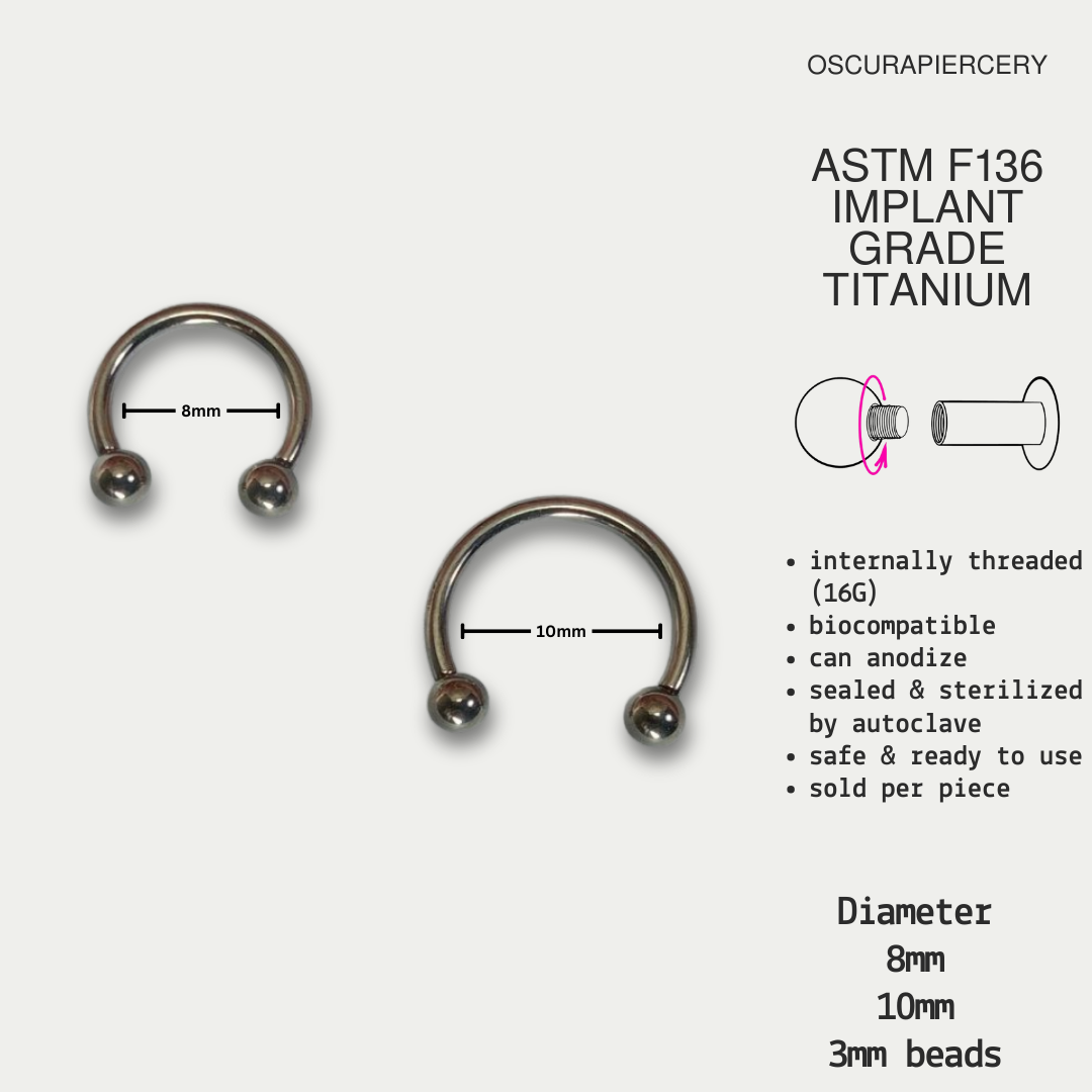 CIRCULAR BARBELL | Implant Grade Titanium | Oscura Piercery
