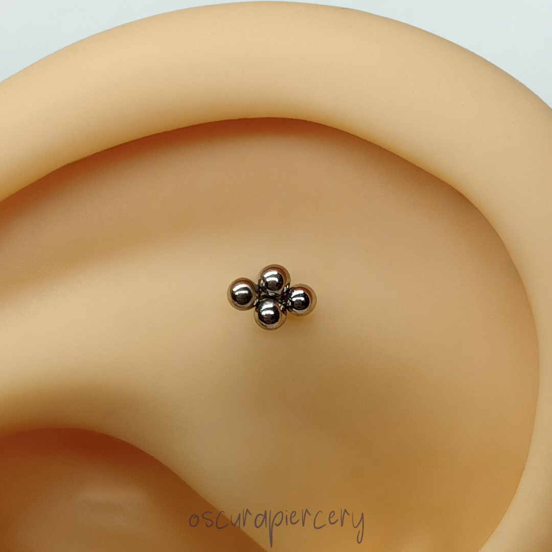 QUADBEAD | Implant Grade Titanium | Oscura Piercery