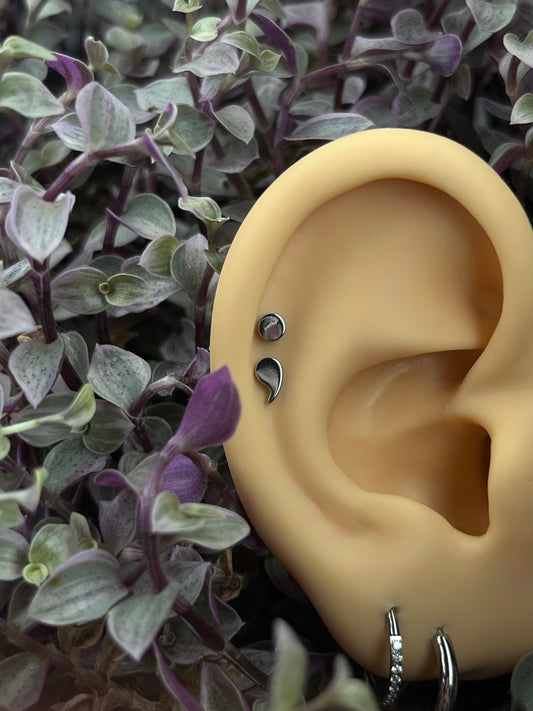 SEMICOLON | Implant Grade Titanium | Oscura Piercery