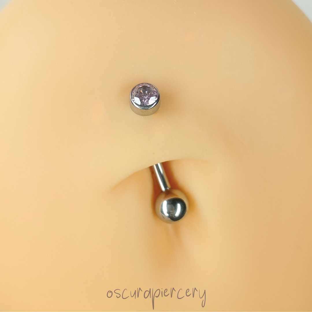 YZA NAVEL CURVE | Implant Grade Titanium | Oscura Piercery | Floating Navel Piercing