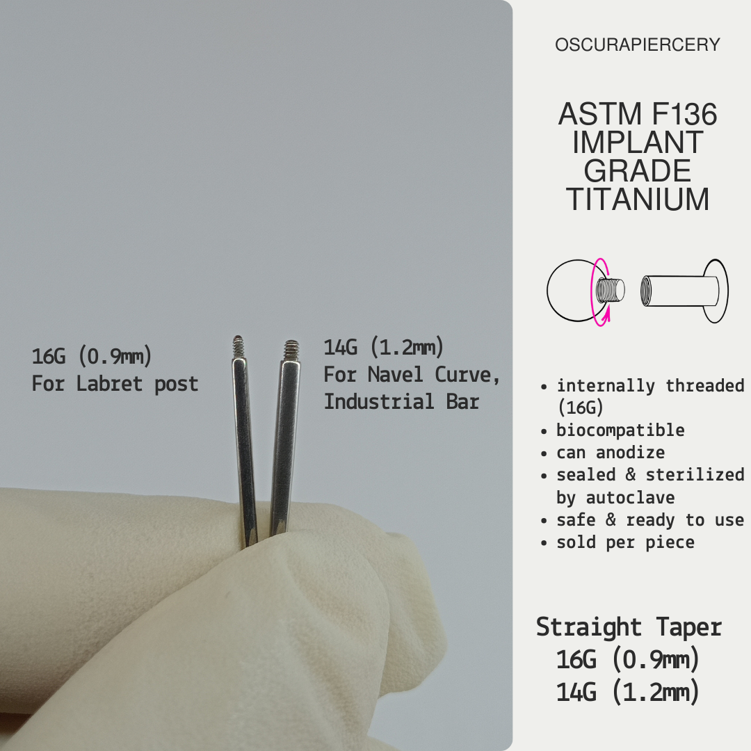 INSERTION TAPER | Implant Grade Titanium | Oscura Piercery | PERSONAL USE ONLY