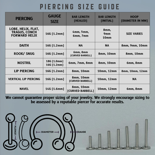 Flat Disk 16G | End Only| Implant Grade Titanium | Oscura Piercery