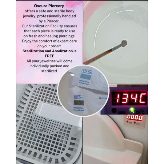 CECE ROUND PRONG 2.5MM | Implant Grade Titanium | Oscura Piercery