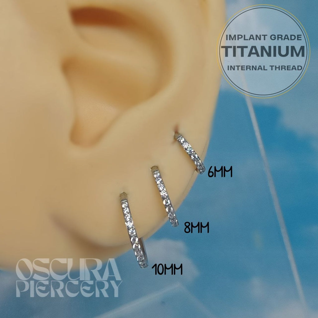MIRA CLEAR | Implant Grade Titanium | Oscura Piercery