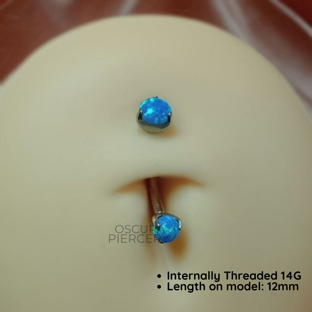 OPAL NAVEL CURVE | Implant Grade Titanium | Floating Navel Piercing