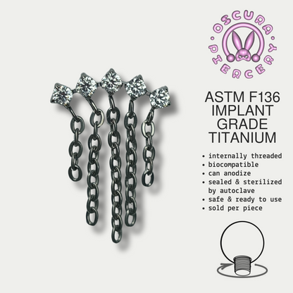 MINDY DRIP | Implant Grade Titanium | Oscura Piercery