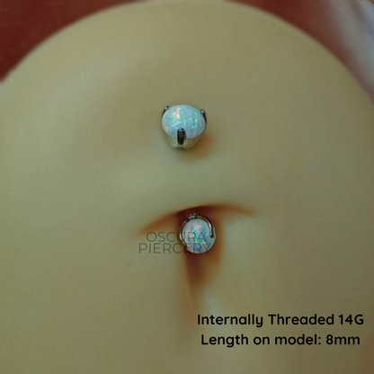 OPAL NAVEL CURVE | Implant Grade Titanium | Floating Navel Piercing