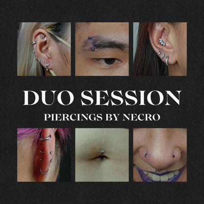 DUO SESSION | Piercings by Necro