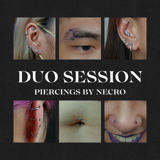 DUO SESSION | Piercings by Necro
