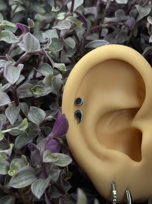 SEMICOLON | Implant Grade Titanium | Oscura Piercery