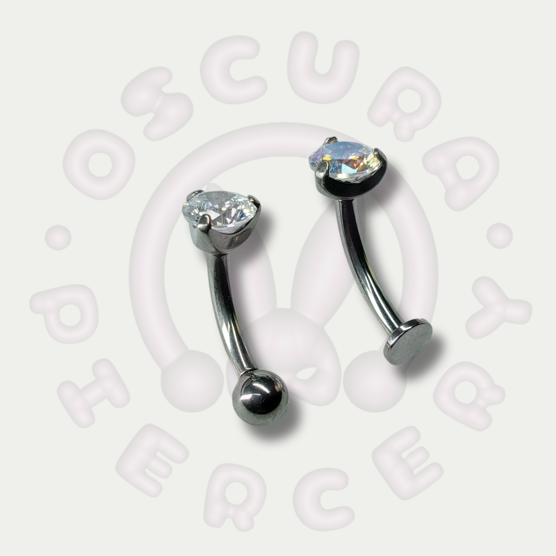 CENA NAVEL CURVE | Implant Grade Titanium | Oscura Piercery | Floating Navel Piercing