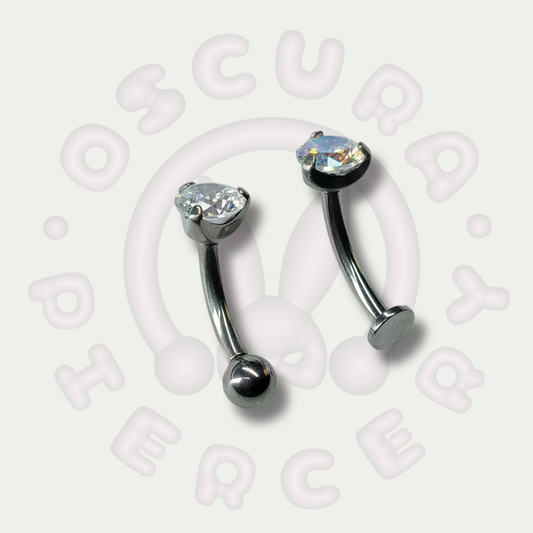 CENA NAVEL CURVE | Implant Grade Titanium | Oscura Piercery | Floating Navel Piercing