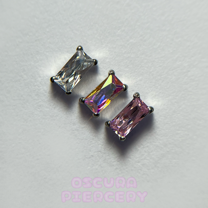 ALMA BAGUETTE CUT | Implant Grade Titanium | Oscura Piercery