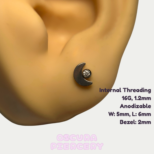 LUNA KRISTA | Implant Grade Titanium | Oscura Piercery