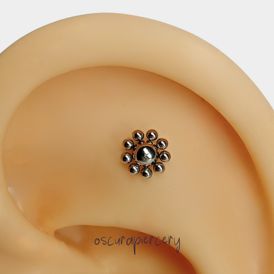 BEADED FLOWER | Implant Grade Titanium