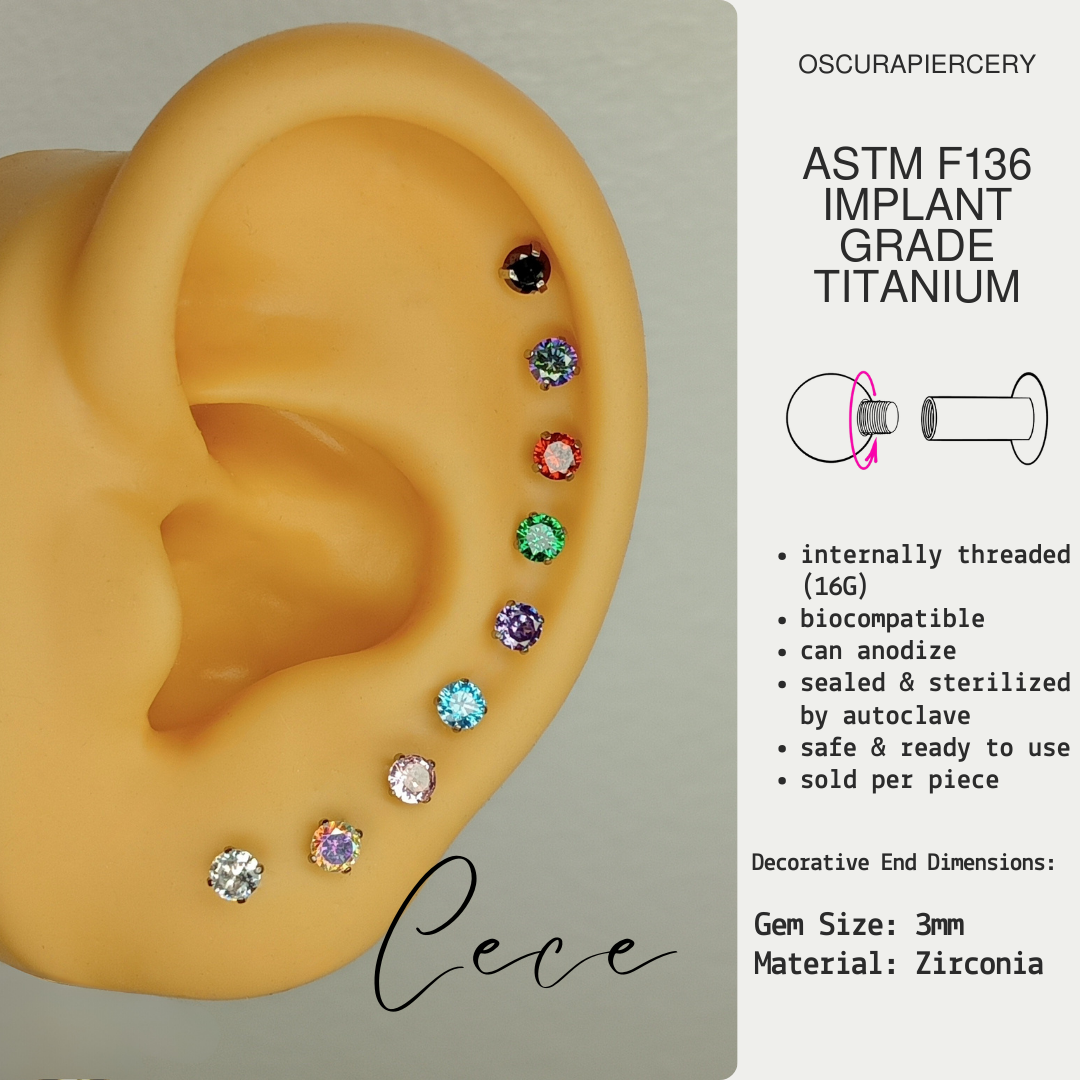 CECE ROUND PRONG | Implant Grade Titanium