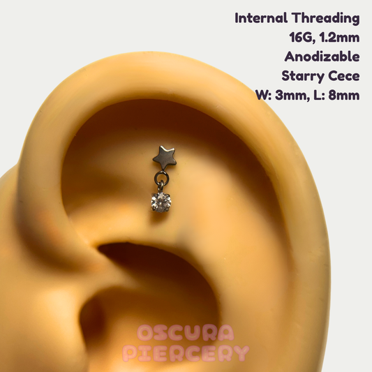 STARRY DUET | Implant Grade Titanium | Oscura Piercery