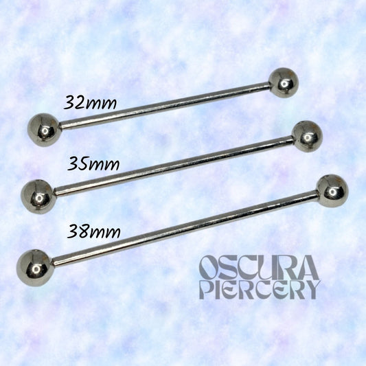 INDUSTRIAL PIERCING BARBELL | Implant Grade Titanium